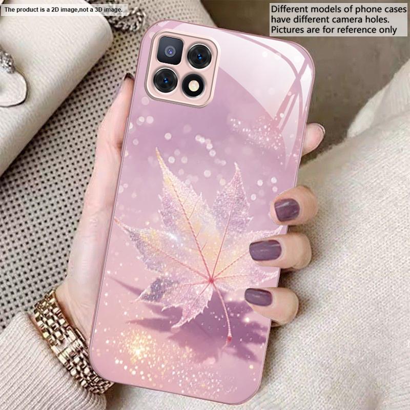 

Текстура зеленого кленового листа Для Samsung A20 30 22 23 24 25 26 31 32 A33 34 35 42 50 51 52 53 54 55 56 70 71 72 73 стеклянный чехол для телефона Galaxy A22 5G