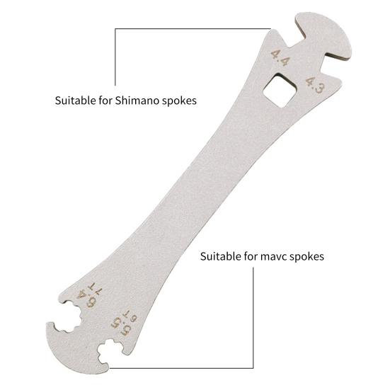Sturdy Bike Spoke Tool Compact Stainless Steel High Hardness Bicycle Spoke Wrench for Mavic Spoke
