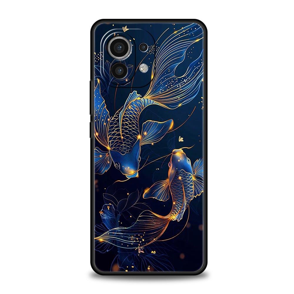 Goldfish Swimming Phone Case Cover for Xiaomi Mi 17 Pro Max 15 14 13 12 11 Ultra 15T 14T 13T 12T 11T Pro Lite Soft TPU Shell Bag