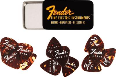 Elektrisches Plektrum Dose 12er Pack Fender Plektren in einer Fender/Fine - [12 Dose]