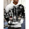 Autumn Winter Christmas Day Creativity 3D Printed Hoodie Men's Fashion Comfort Loose Sports Leisure Versatile Pockets Hoodies