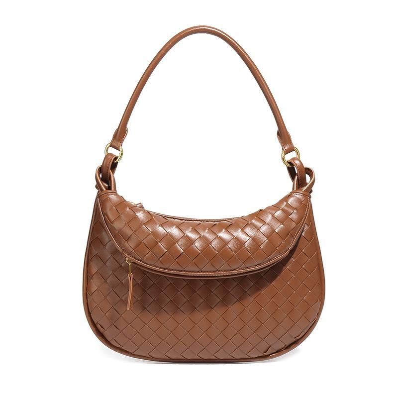 Borsa a mano Premium Sense Niche da donna, a tracolla singola, da ascella, alla moda, intrecciata a mano