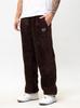 Jigga Wear Teddy Simple Crown XL Men's Dark Brown Sherpa Baggy Sweatpants
