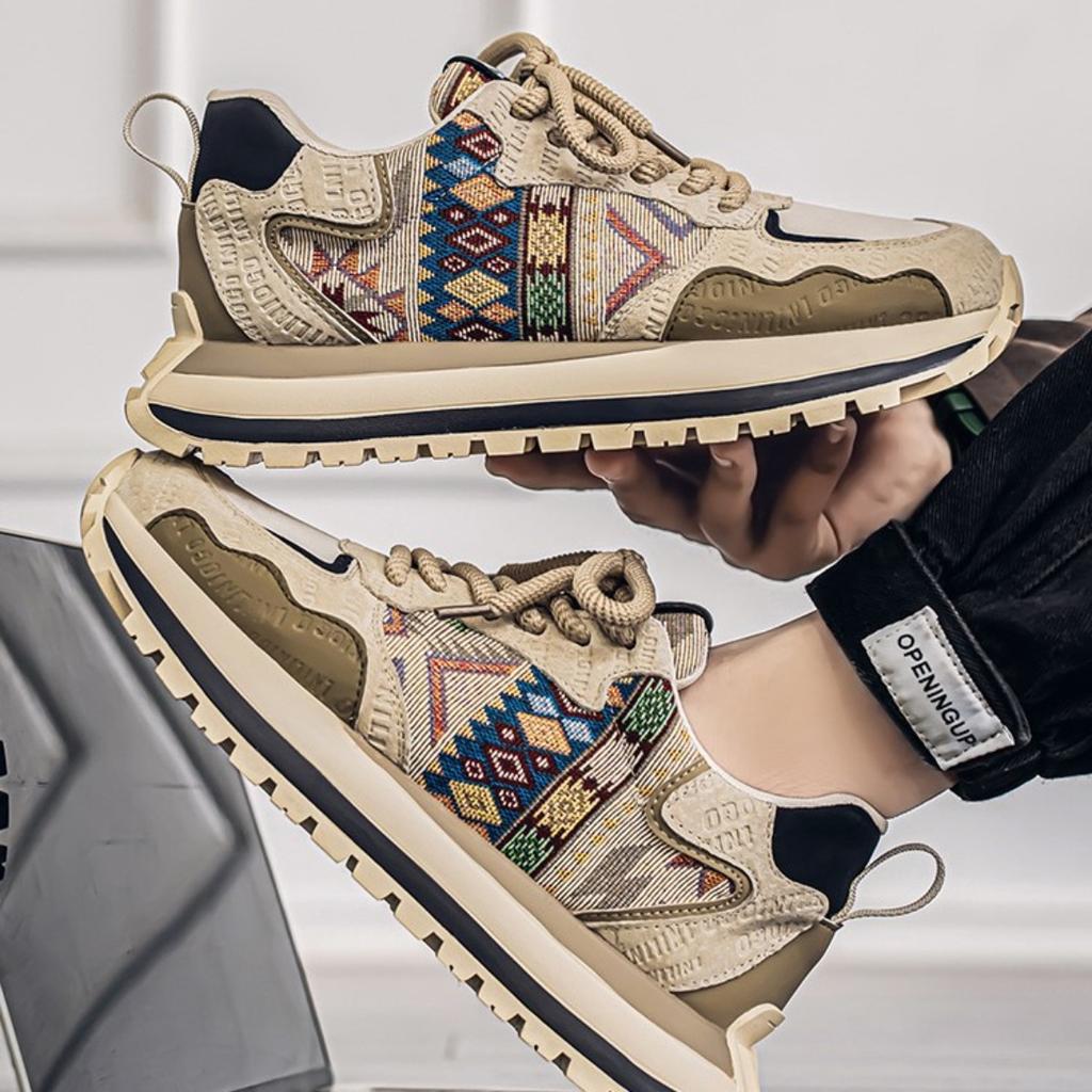 Men's Shoes, Height Increasing, Casual, Sports Shoes, Teenagers, Leather Surface, Thick Sole, Dad's Trendy Shoes