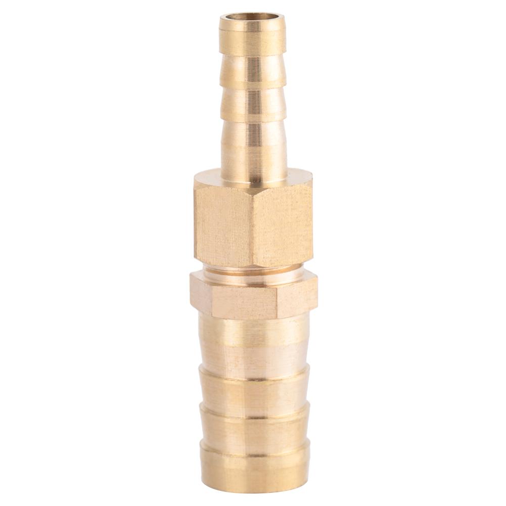 Brass Fitting Hose Barb Tail Reducer Reducing Plug Connector (8mm-14mm 1pcs)