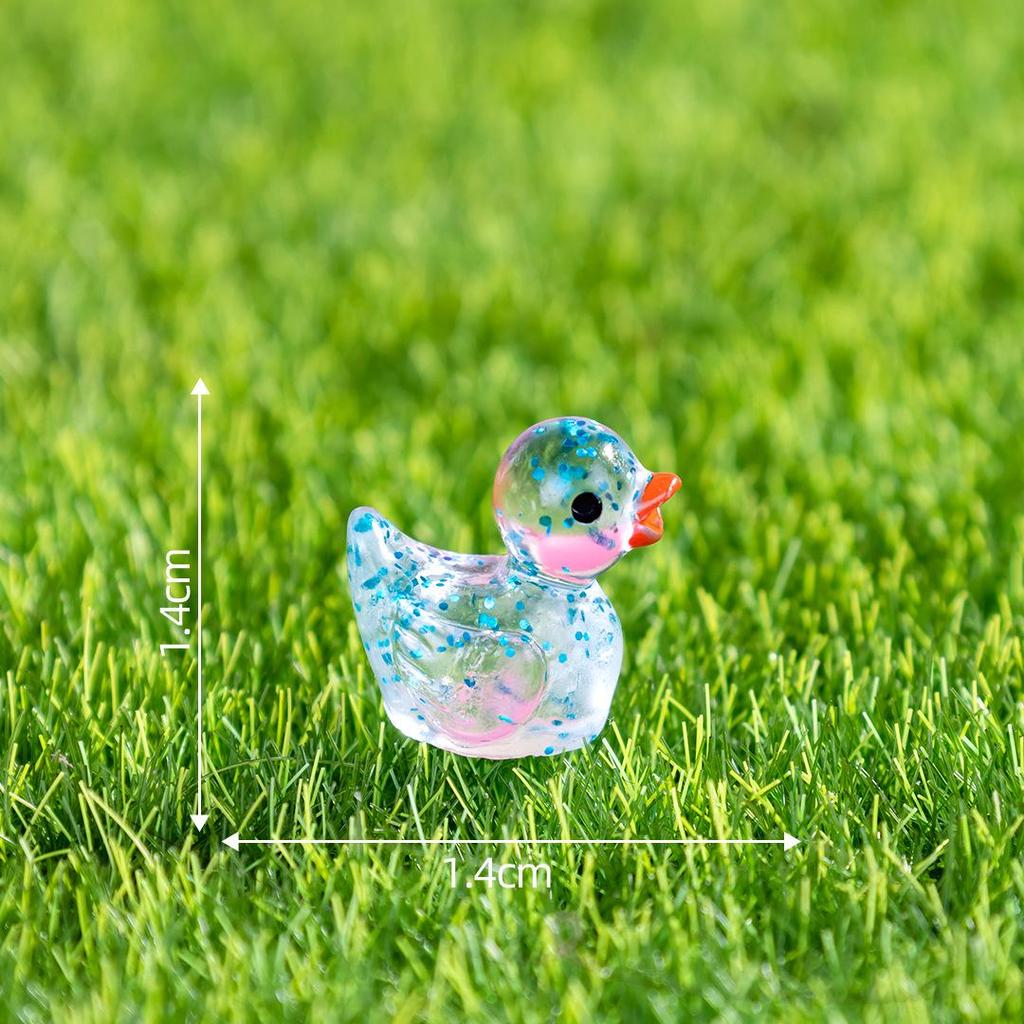 Pryskyřičná svítící kachna DIY komponenty pro šperky a vlasové doplňky