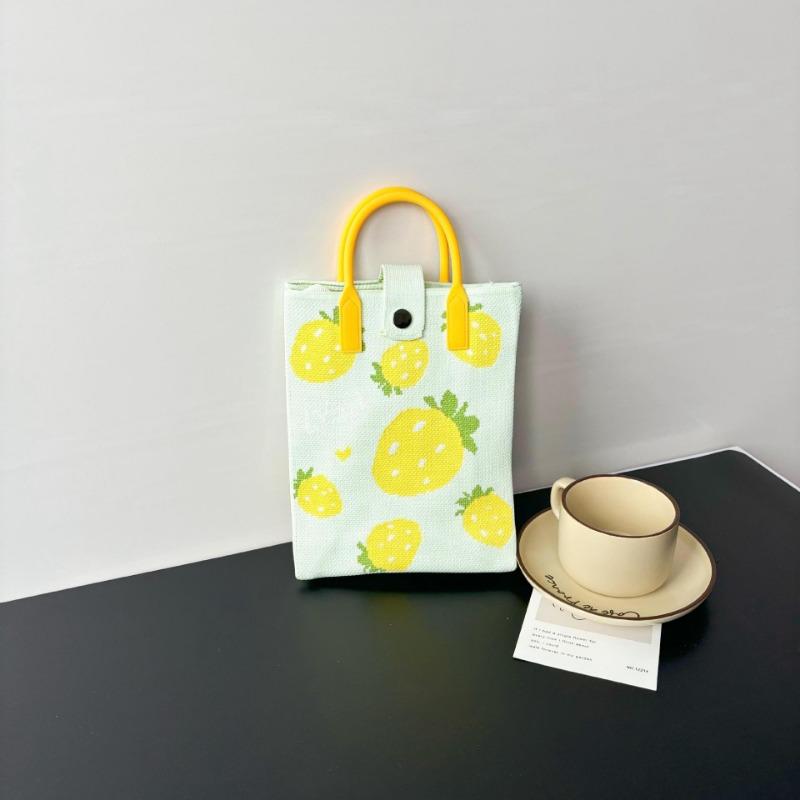 New large-capacity knitted bag, mobile phone bag, niche shoulder messenger bag, high-end, cartoon fashion handbag.