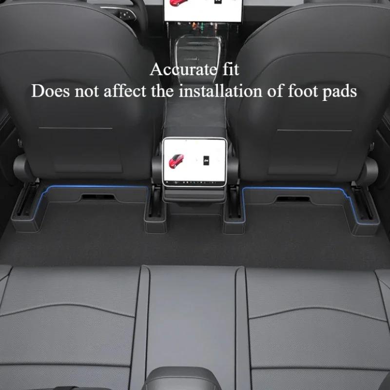 Anti Kick Pads for Tesla Model Y Juniper 2025 Whole Car Nappa Leather Interior Decoration Rear Seat Backrest Mats Accessories