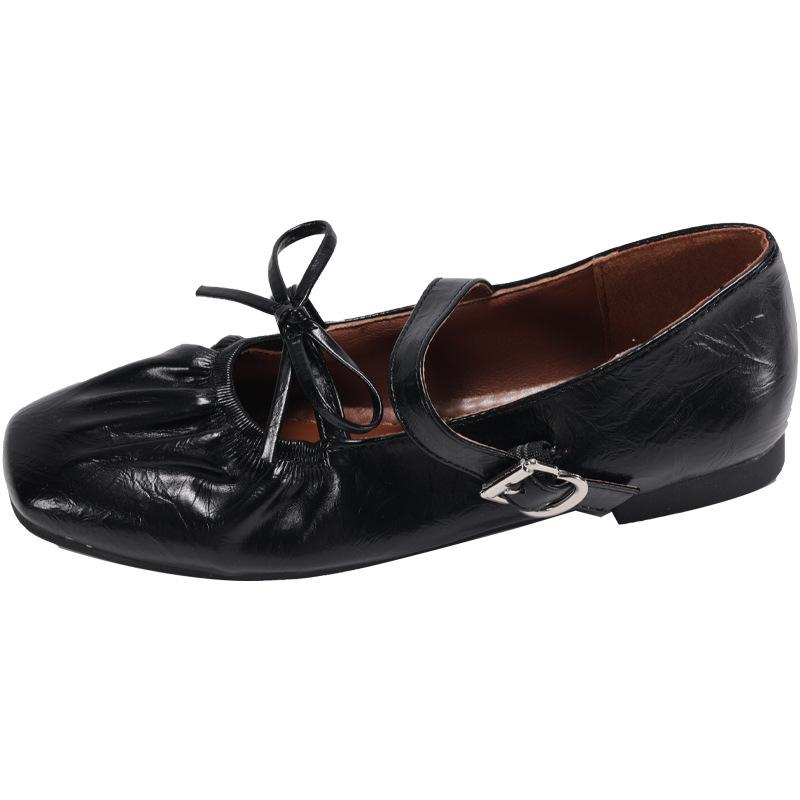 

Inner height increase silver Mary Jane single shoes women s shoes 2025 spring retro versatile bow French evening shoes 40