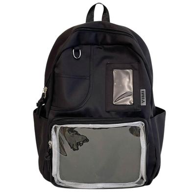 Harujio Ita Bag Large A4 Light Perfect for Otaku Plush Acrylic Everyday Events Backpack, Capacity, Size, Black, Brown, Pink, Blue, Clear, Activities,