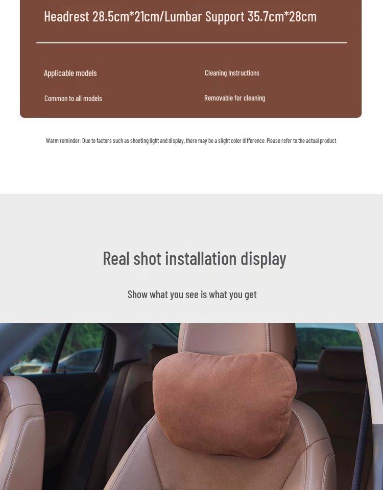 Infiniti Q50L/QX50/QX60/Q70L Car Headrest & Lumbar Support Cushion Set