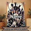 Custom Name Personalized BLEACH Print Blanket, Home Decor, Bedroom, Sofa, Camping, Couch, Gifts for Birthday ChristmasEnthusiasts