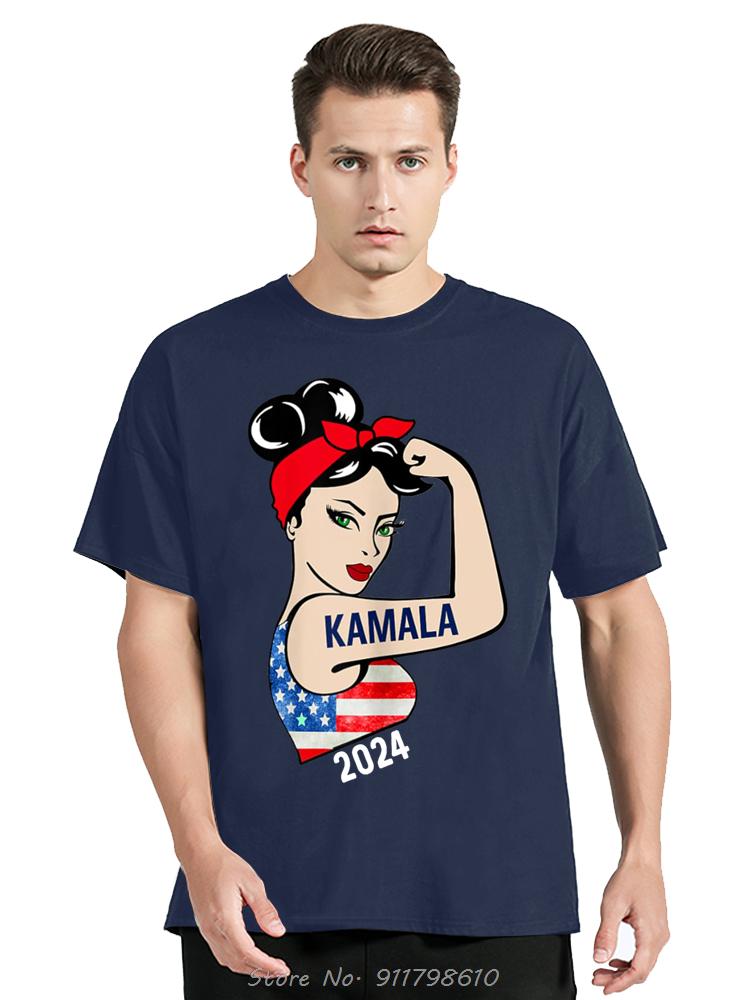 Kamala Harris 2024 President Classics America Flag Vote Short Sleeve T-Shirt For Comfortabl O-Neck Tshirtunisex Clothing