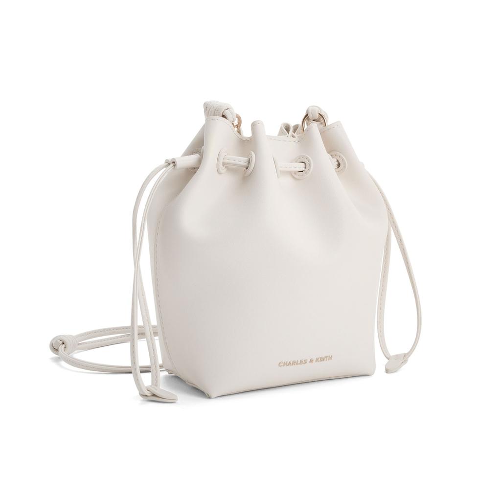 Charles & Keith Small CK 26 Summer Fashion Drawstring Bucket Bag Women Shoulder Bag CK2-10782863