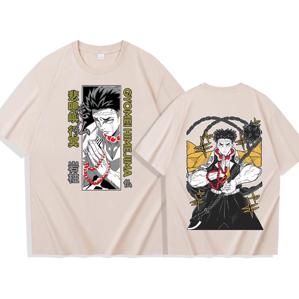 

2025 Японское Аниме Клинок Рассекающий Демонов Химэдзима Гёмэй Y2k Винтажные Футболки Женские Летние Повседневные Футболки с Коротким Рукавом и Круглым Вырезом Унисекс 4XL