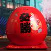 7.5 inch Japanese Ceramic Daruma Doll Lucky Charm Feng Shui Zen Ornament Centerpiece Money Box Home Desktop Decoration