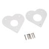 Bird House Guard Metal Portal Aluminum 28mm 32mm Diameter Hole Heart Shape Metal Bird House Guard