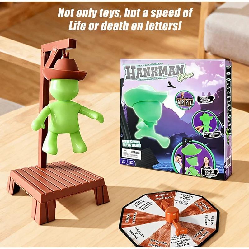 Giochi da Tavolo Appesi Non Tossici Nuovi per Bambini con Lavagna Impiccato Mistero Indovina Parola Prima che Hank Cada Appeso con Bambola Gioco da Tavolo da Viaggio