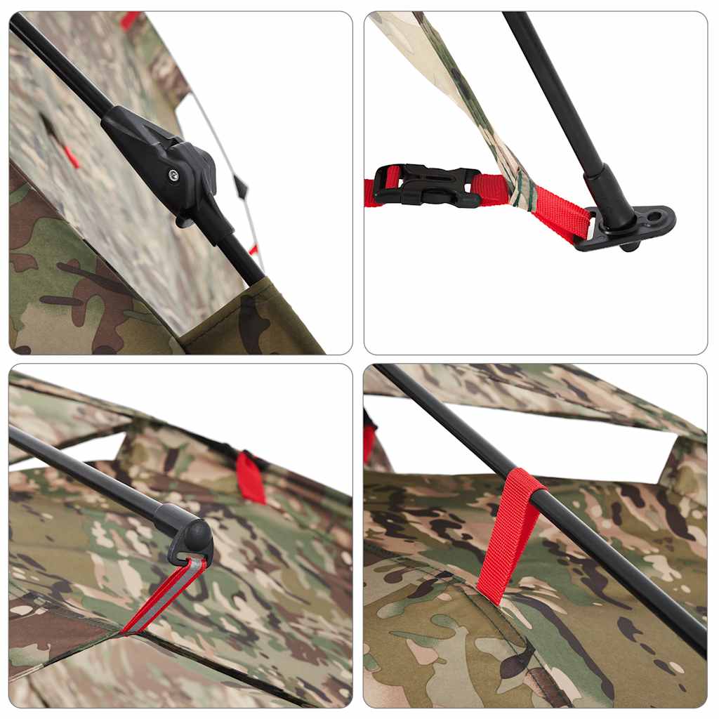 Fishing Tent for 4 Persons Camouflage Pattern Quick Release