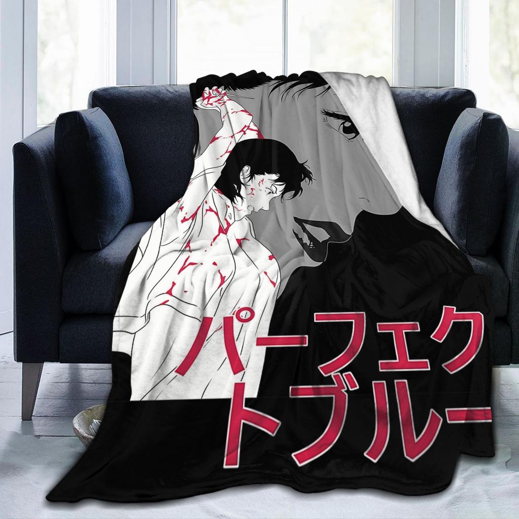 Perfect Blue Anime Blankets Flannel Print Portable Lightweight Throw Blanket for Home Car Bedspreads