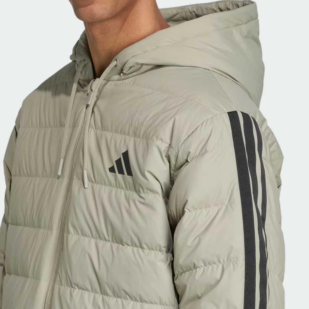adidas Free Shipping With AdiClub Essentials Climawarm 3 Stripes Light Down Hooded Parka JM4062