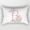 Fashion 26 Letter Pillow Case Pillow cover English Alphabet Pillow Case Home Decoration Pillow Case Flowers Pillow Case Fashion Pillow cover