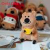 Bear Kangaroo Plush Keychain With Christmas Hat For Kids Gift And Collectible Decor