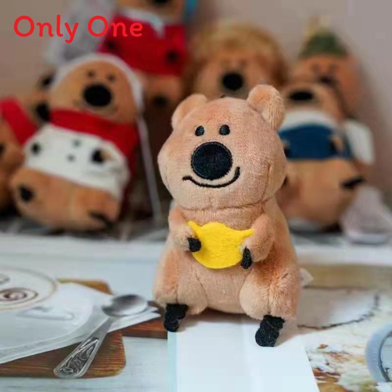 Bear Kangaroo Plush Keychain With Christmas Hat For Kids Gift And Collectible Decor