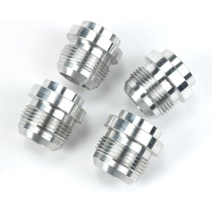 An16, 16 An Male Billet 6061T6 Aluminum Weld On Fitting Bung 4PCS