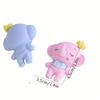 Set da 6 Gomme da Cancellare a Forma di Elefante Color Caramella Cartone Animato - Adorabile Cancelleria per Studenti e Scuola per Bambini