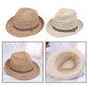 Wide Brim Sun Hat Panama Sunhat Protection Beach Sun Visor Women Ladies Straw Hat for Summer Travel Outdoor Holiday Party