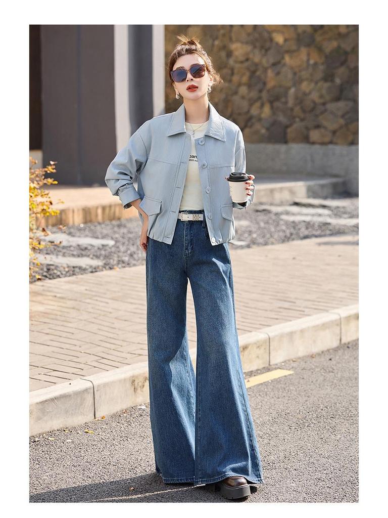 Women's Versatile Motorcycle PU Leather Jacket - Spring/Autumn 2025 Collection, Style XG9969