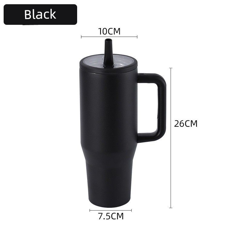 40Oz Cup Large Capacity Vacuum Cup Large Capacity Foldable Cup with Straw Accompanying Car Best Selling Large Ice Cup