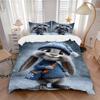 3pcs Anime Bunny Bedding Set - Includes One Quilt Cover and Two Pillowcases (No Core) - Festive Gift for Bedroom Decor - Polyester Fabric -