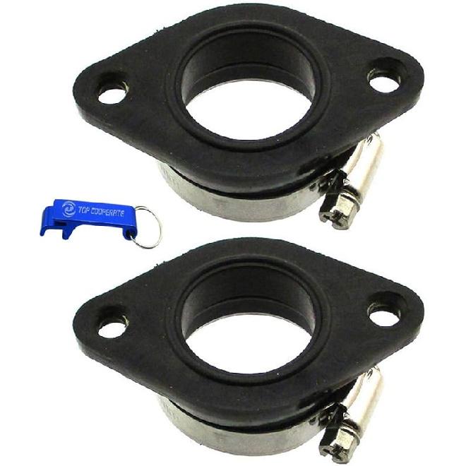 TC-Motor 35mm Carb Rubber Flange Adapter Manifold Replaces M-VM28-200K For Mikuni 26mm 27mm 28mm Carburetor