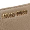 Used MIUMIU Purse Zip Around 5M0506 leather CAMMEO pink beige Dark marks color