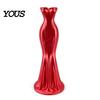 Smooth Line Vase Elegant Dress Shaped Vase, 3D Printed Minimalist Flower Holder, Modern Decorative Romantic Home Decor Bud for Living Room, Entrance,