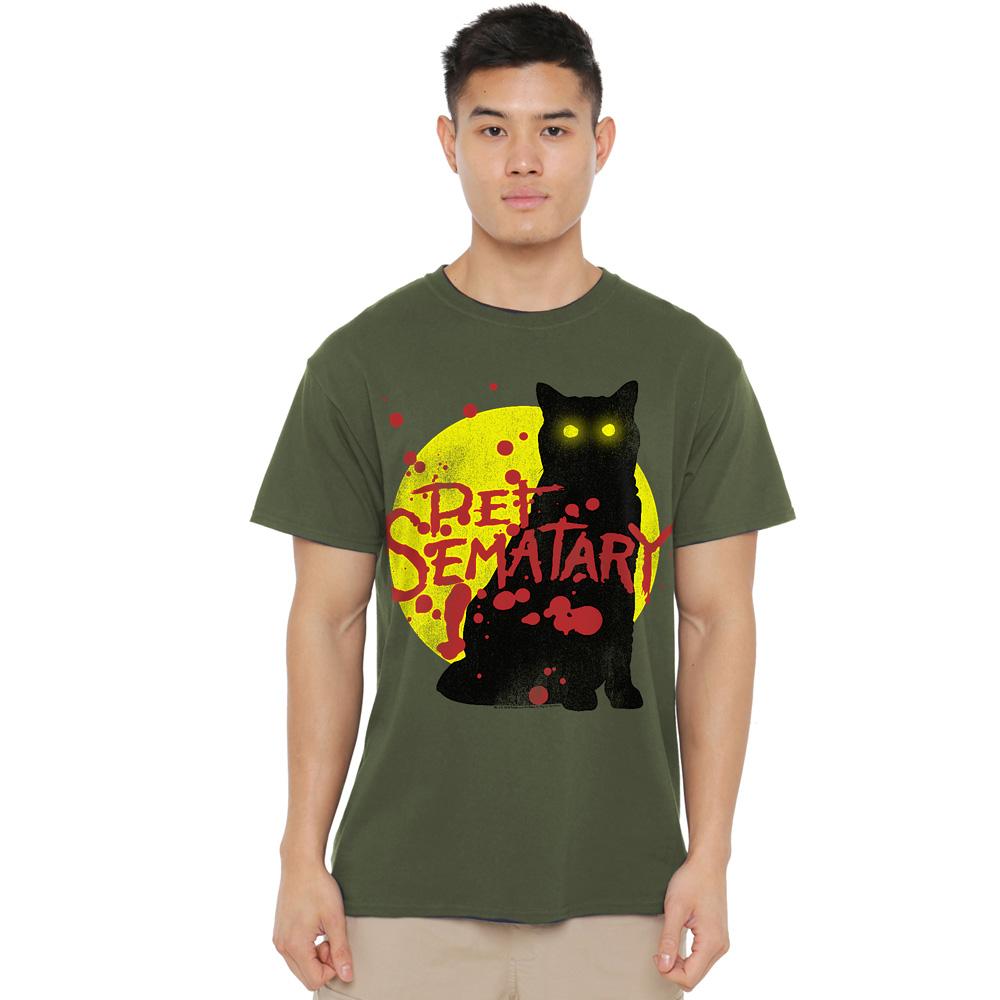 Pet Sematary Mens Graphic Cat T-Shirt