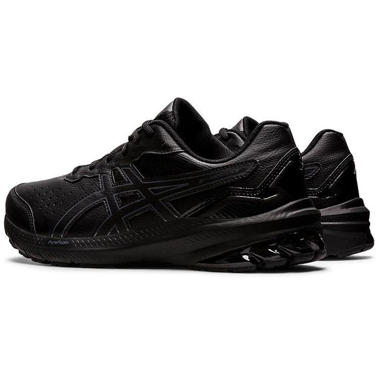 Asics GT-1000 Leather 2 Comfortable Durable Low-Top Running Shoes Men Sneaker Black 1131A059-001