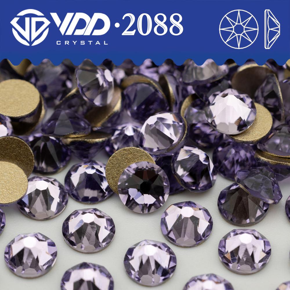 VDD SS16-SS30 High Quality 2088 Rhinestones Crystal Flatback 8 Big 8 Small 16cut Stones for DIY Crafts Nail Art Decoration