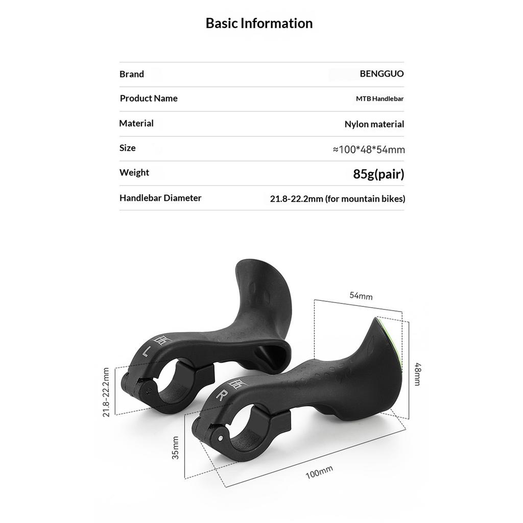 Ultralight Bicycle Handlebars Windproof Adjustable Saddle Handlebars Waterproof Ergonomic Cycling Vice Grips for Night Riding