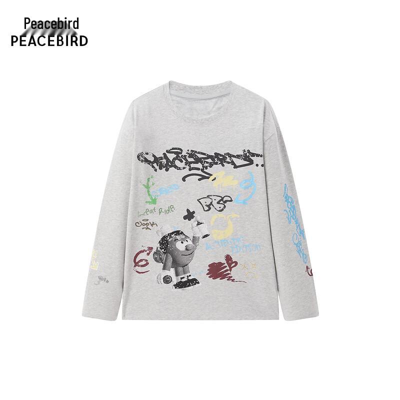 PEACEBIRD Women s Winter Printed Long Sleeve T-Shirt M