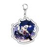6CM Honkai Star Rail Anime Game Keychain Double-sided Cartoon Figure Lunae Blade Key Ring for Women Car Bag Phone Pendant Gifts