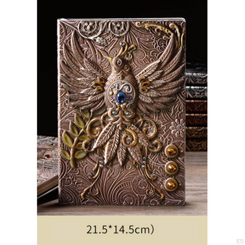 Embossed Notebook A5 Padded Journal Sketchbook for Authors And Travelers