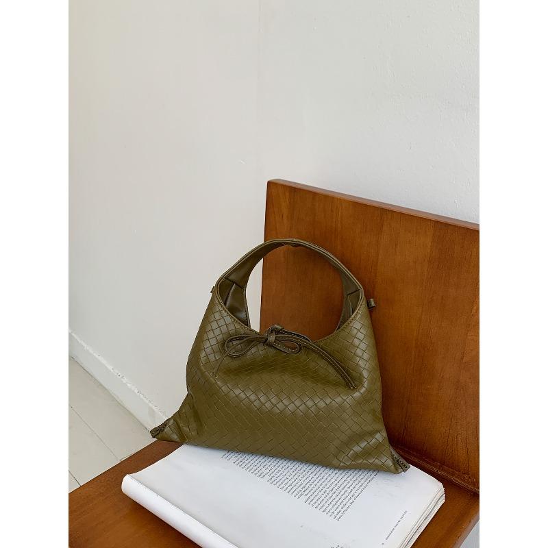 

Нишевая ретро плетеная сумка новая маленькая сумочка универсальная на плечо через плечо сумка-мессенджер женская зелёный