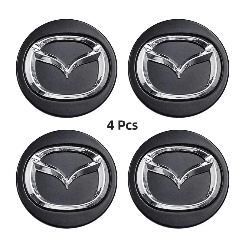 

4PCS 56mm Car Hub Centre Cap Car Hub Cap Badge Cover For Mazda 6 3 CX5 2 CX7 Demio Atenza Axela MX30 CX30 CX3 CX9 MX5 RX8 RX7 чёрный