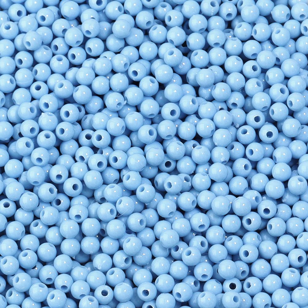 1000Pcs 4mm Acrylic Solid Color Round Beads For Craft Bracelets Earrings Making Spacer Beads DIY Jewelry Finding Accessories