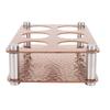 6 Holes Glass Holder Tray Stainless Steel Wine Glass Cup Serving Tray for Kitchen Party Bar Club