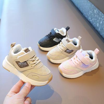 Kids Sport Shoes Fashion Plush Breathable Boys Sneakers Winter Children Girls Outdoor Casual Running Shoes