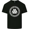 Viking Symbol Valknut White Gym Unisexs Light Cotton TShirt